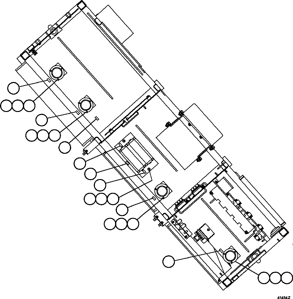 Komatsu parts book diagram for AFE47-GV 730E S/N A30648 - A30649   FOSKOR: CONTROL CABINET - UNDER TOP COVER