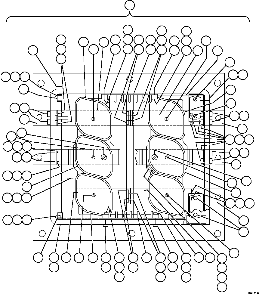 Komatsu parts book diagram for AFE47-GV 730E S/N A30648 - A30649   FOSKOR: PANEL - AFSE  1/2            PB8838