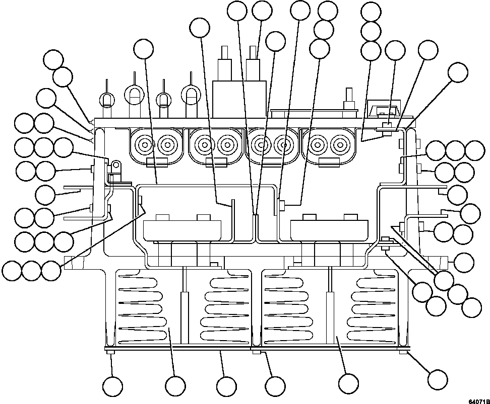 Komatsu parts book diagram for AFE47-GV 730E S/N A30648 - A30649   FOSKOR: PANEL - AFSE  2/2            PB8838