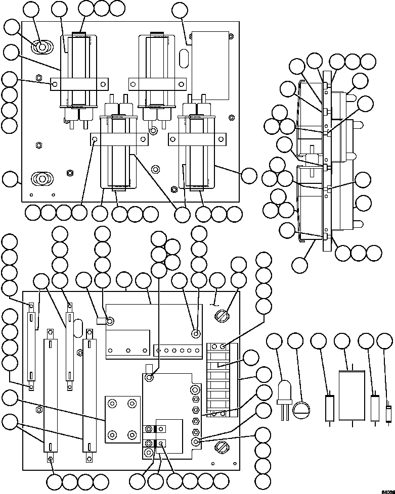 Komatsu parts book diagram for AFE47-GV 730E S/N A30648 - A30649   FOSKOR: PANEL - COVER AFSE            VE5132