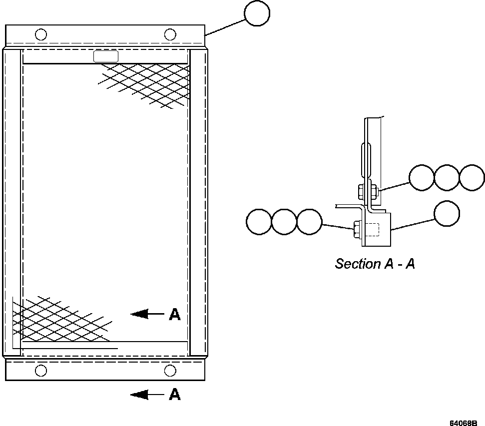 Komatsu parts book diagram for AFE47-GV 730E S/N A30648 - A30649   FOSKOR: PANEL - FILTER   2/2               PB5066
