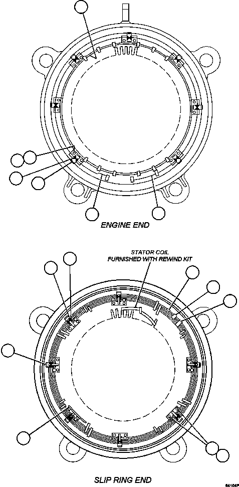 Komatsu parts book diagram for AFE47-GV 730E S/N A30648 - A30649   FOSKOR: ALTERNATOR - 22M2   6/7           PC2665