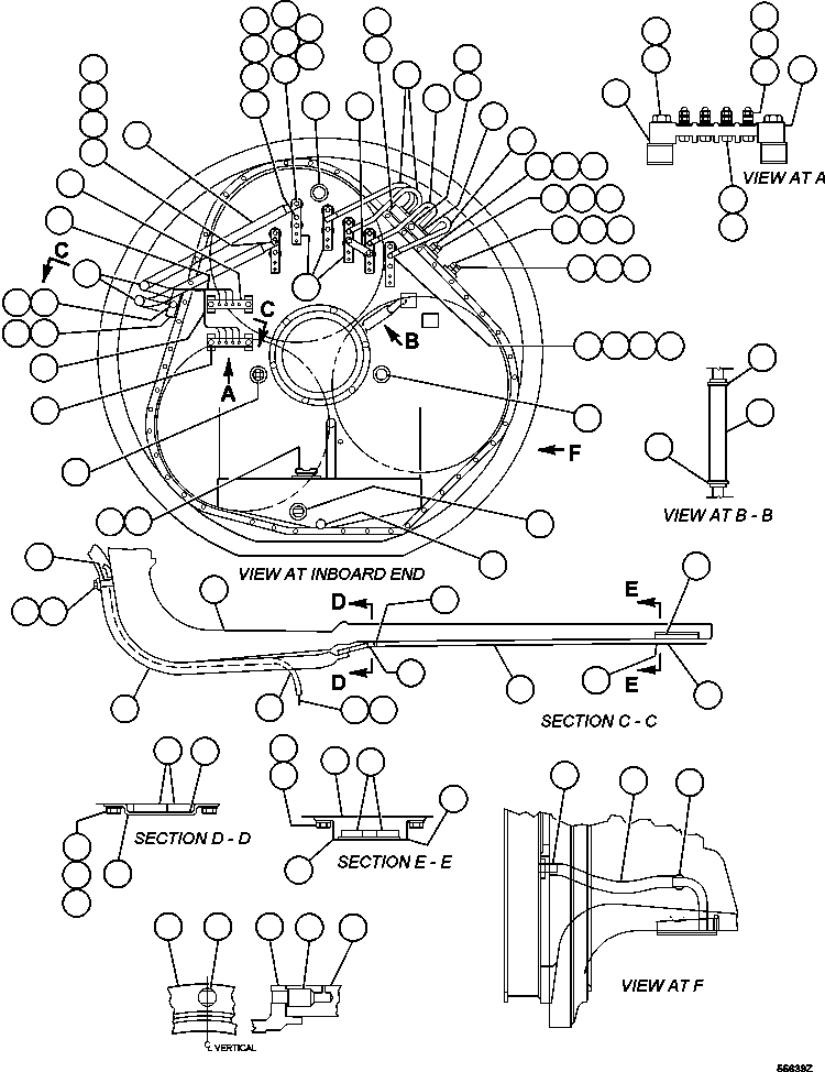Komatsu parts book diagram for AFE47-GV 730E S/N A30648 - A30649   FOSKOR: MOTORIZED WHEEL - 788FS10   5/7