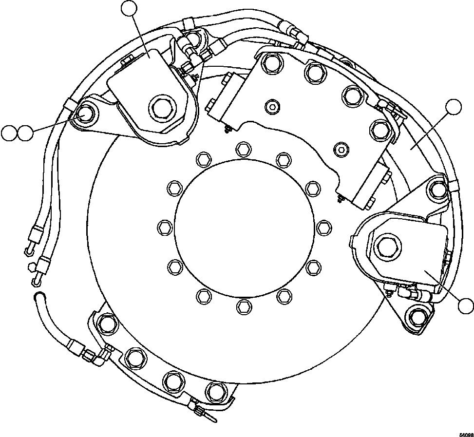 Dump Trucks Komatsu / AFE47-GW 730E S/N A30651 - A30655 & A30659 - A30668  OCP(AFE47-GW) / PARKING BRAKE INSTALLATION(098 : 56098)