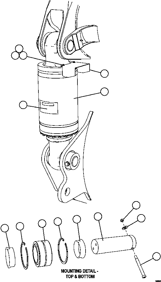 Dump Trucks Komatsu / AFE47-GW 730E S/N A30651 - A30655 & A30659 - A30668  OCP(AFE47-GW) / REAR SUSPENSION INSTALLATION(116 : 56060)