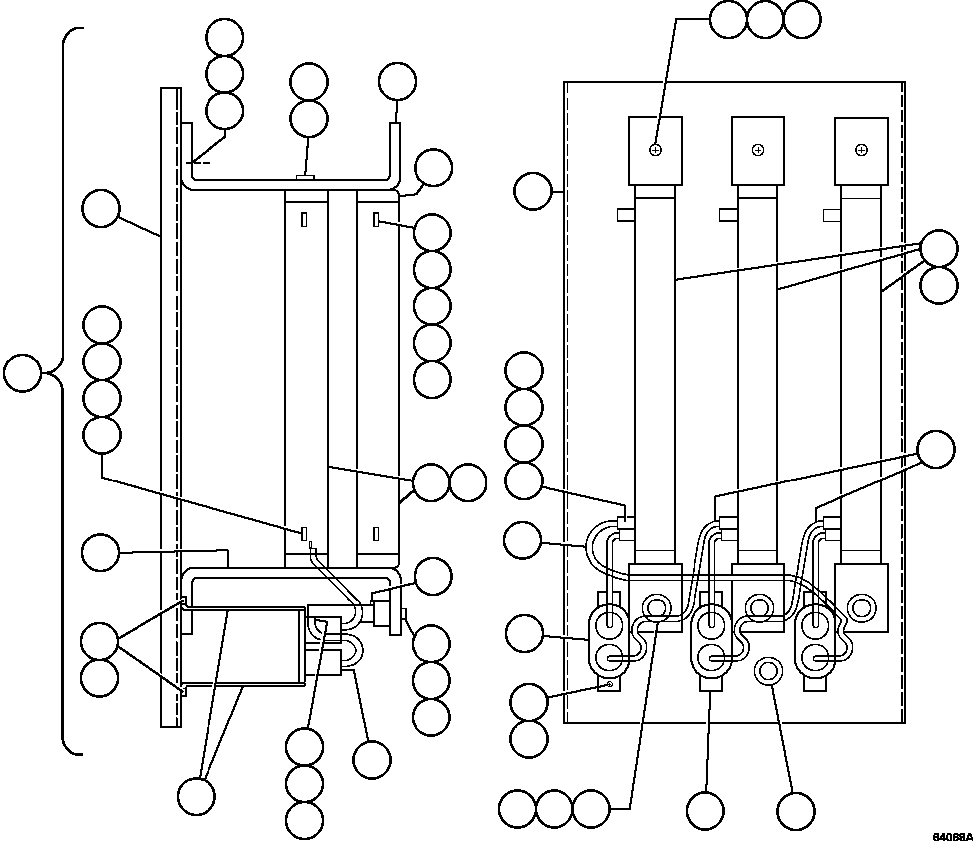 Dump Trucks Komatsu / AFE47-GW 730E S/N A30651 - A30655 & A30659 - A30668  OCP(AFE47-GW) / PANEL - FILTER   1/2            PB5066(632 : 64068A)