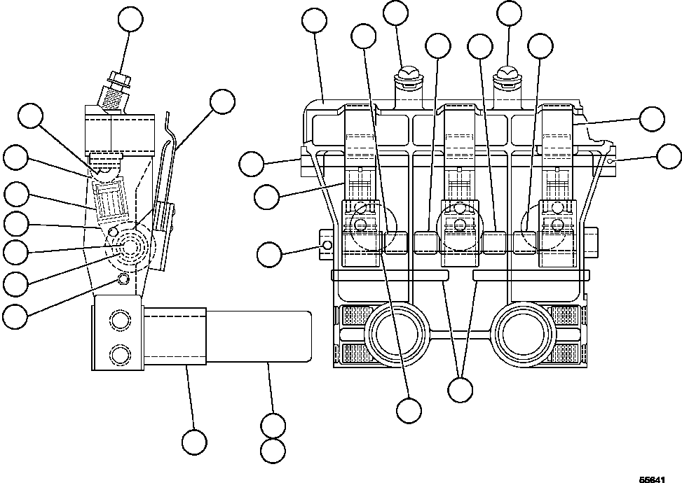 Dump Trucks Komatsu / AFE47-GW 730E S/N A30651 - A30655 & A30659 - A30668  OCP(AFE47-GW) / MOTORIZED WHEEL - 788FS10   7/7(682 : 55641)
