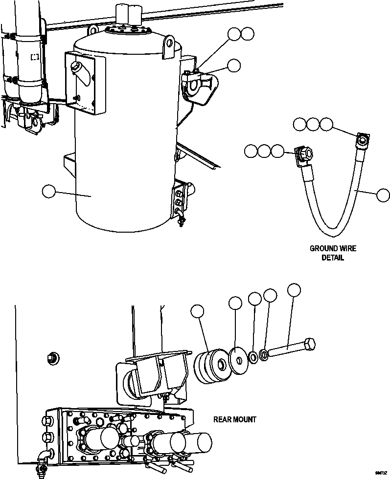 Dump Trucks Komatsu / AFE47-GY 730E S/N A30669 - A30674  RMK(AFE47-GY) / HYDRAULIC TANK INSTALLATION(380 : 56073)