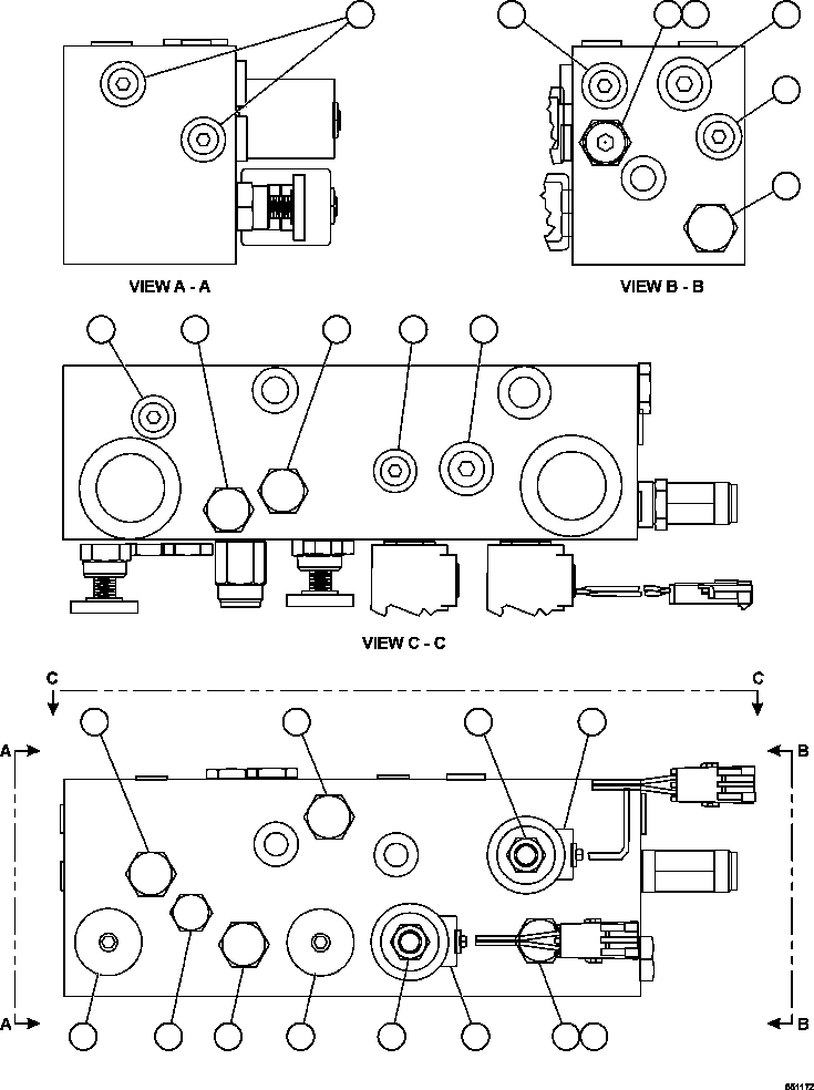 Dump Trucks Komatsu / AFE47-GY 730E S/N A30669 - A30674  RMK(AFE47-GY) / BRAKE MANIFOLD - TWO CIRCUIT       PB9654(458 : 55117)