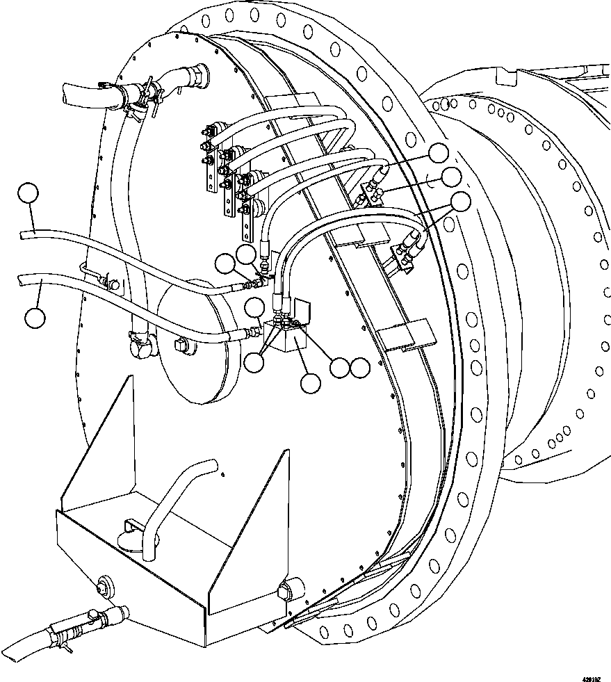 Dump Trucks Komatsu / AFE47-GY 730E S/N A30669 - A30674  RMK(AFE47-GY) / REAR BRAKE PIPING   2/3(466 : 42939)