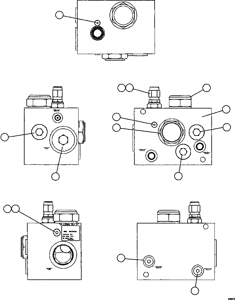 Dump Trucks Komatsu / AFE47-GY 730E S/N A30669 - A30674  RMK(AFE47-GY) / UNLOADER VALVE ASSEMBLY              PC2435(482 : 55977)