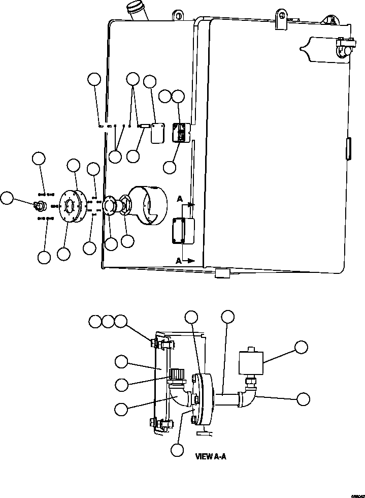 Dump Trucks Komatsu / AFE47-HB 730E S/N A30681 - A30683 FOSKOR(AFE47-HB) / FUEL TANK INSTALLATION(270 : 55806)