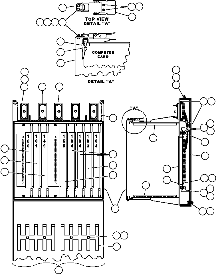 Komatsu parts book diagram for AFE47-Q 730E  S/N 32691  ROSSING URANIUM: STATEX III CONTROL CABINET (PB9511)
