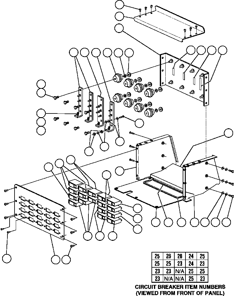 Komatsu parts book diagram for AFE47-Q 730E  S/N 32691  ROSSING URANIUM: DISTRIBUTION POWER BUS