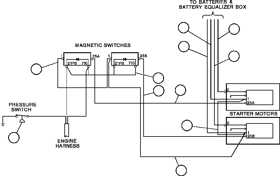 Komatsu parts book diagram for AFE47-Q 730E  S/N 32691  ROSSING URANIUM: ELECTRIC START WIRING - 8