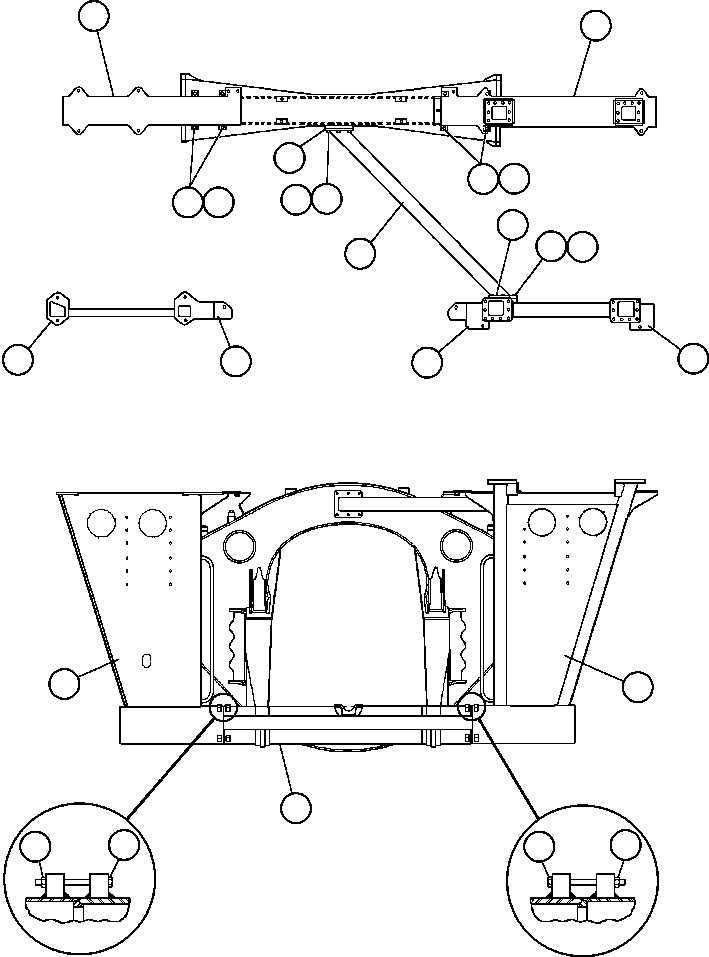 Dump Trucks Komatsu / AFE47-T 730E  S/N 32744-32746  A.T. MASSEY(AFE47-T) / FRAME & UPRIGHTS(008 : 55064)