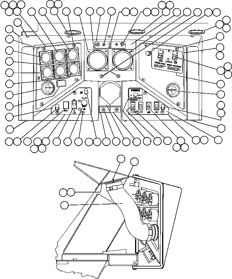 Dump Trucks Komatsu / AFE47-T 730E  S/N 32744-32746  A.T. MASSEY(AFE47-T) / INSTRUMENT PANEL ASSM(132 : 55322)