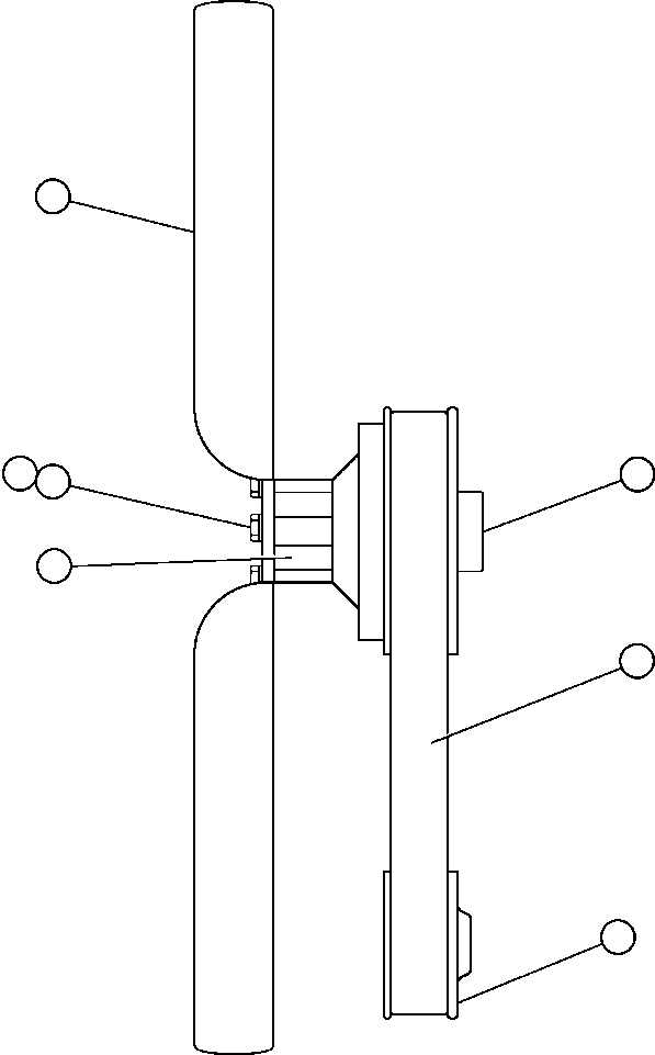 Komatsu parts book diagram for AFE47-V 730E S/N 32795 & 32797   ISCOR GROOTEGELUK: FAN & FAN DRIVE