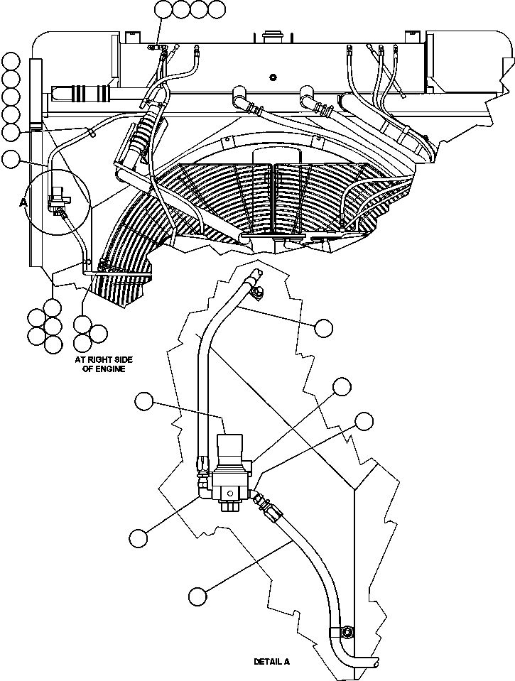 Komatsu parts book diagram for AFE47-V 730E S/N 32795 & 32797   ISCOR GROOTEGELUK: RADIATOR PRESSURIZATION