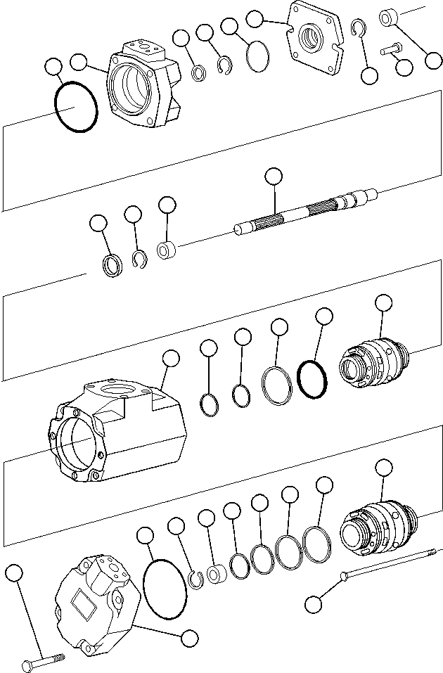 Komatsu parts book diagram for AFE47-V 730E S/N 32795 & 32797   ISCOR GROOTEGELUK: DOUBLE VANE/CARTRIDGE PUMP (PC0094)