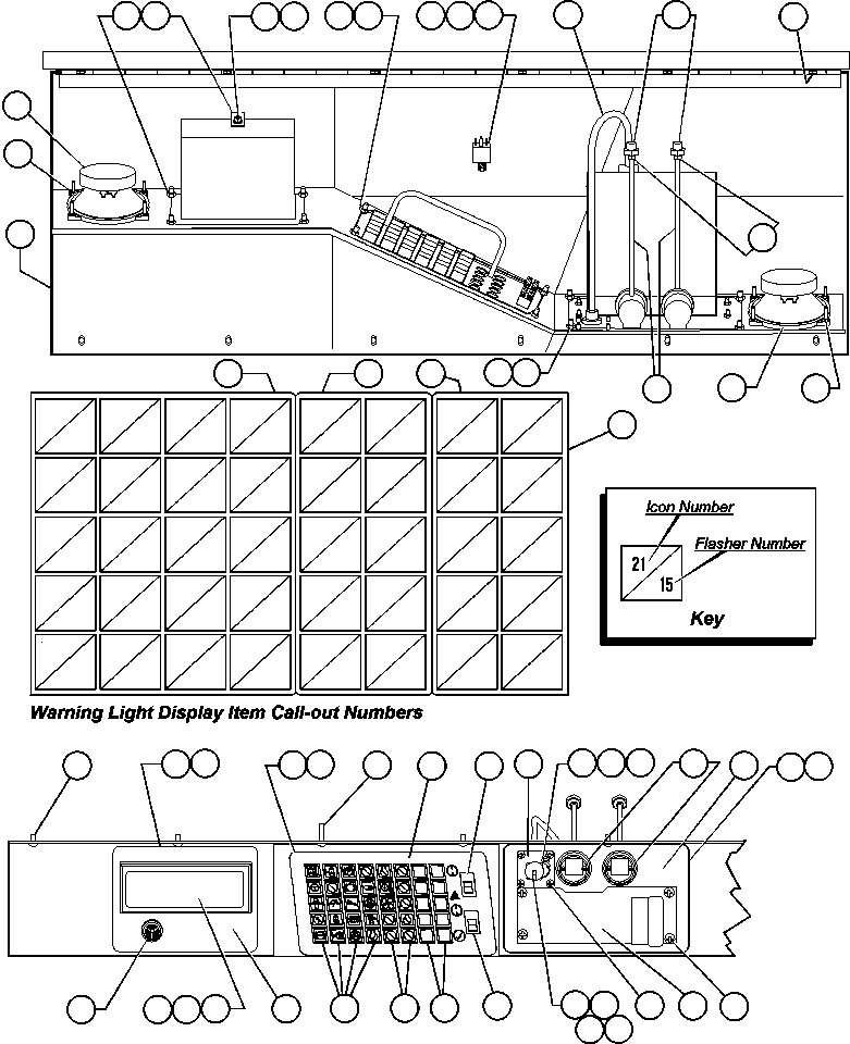 Komatsu parts book diagram for AFE47-V 730E S/N 32795 & 32797   ISCOR GROOTEGELUK: OVERHEAD DASH MODULE