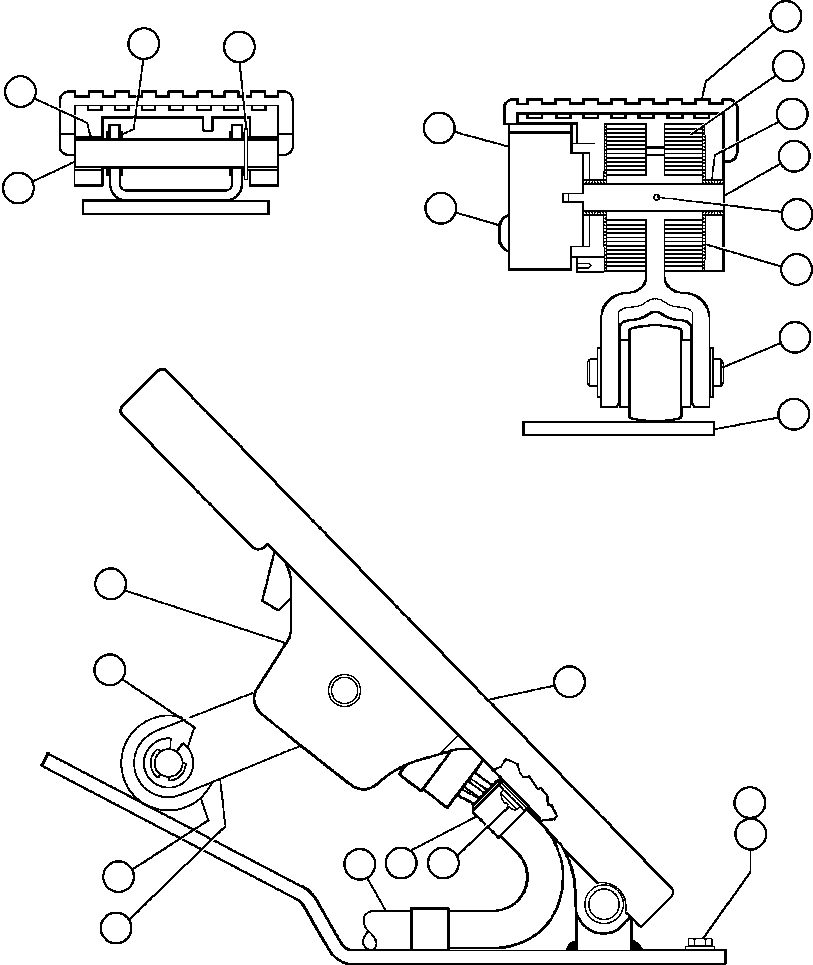 Komatsu parts book diagram for AFE47-V 730E S/N 32795 & 32797   ISCOR GROOTEGELUK: ELECTRONIC TREADLE (PB9506)