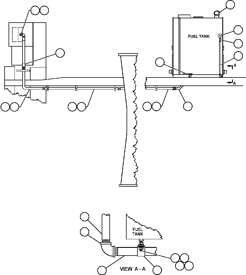 Komatsu parts book diagram for AFE47-V 730E S/N 32795 & 32797   ISCOR GROOTEGELUK: PRESSURE FUELING - RIGHT SIDE (EG8259)