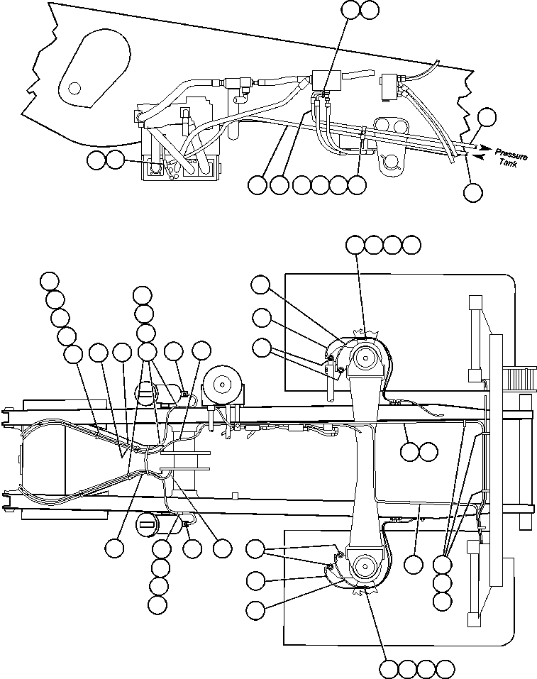 Komatsu parts book diagram for AFE47-V 730E S/N 32795 & 32797   ISCOR GROOTEGELUK: AUTOMATIC LUBRICATION - 1