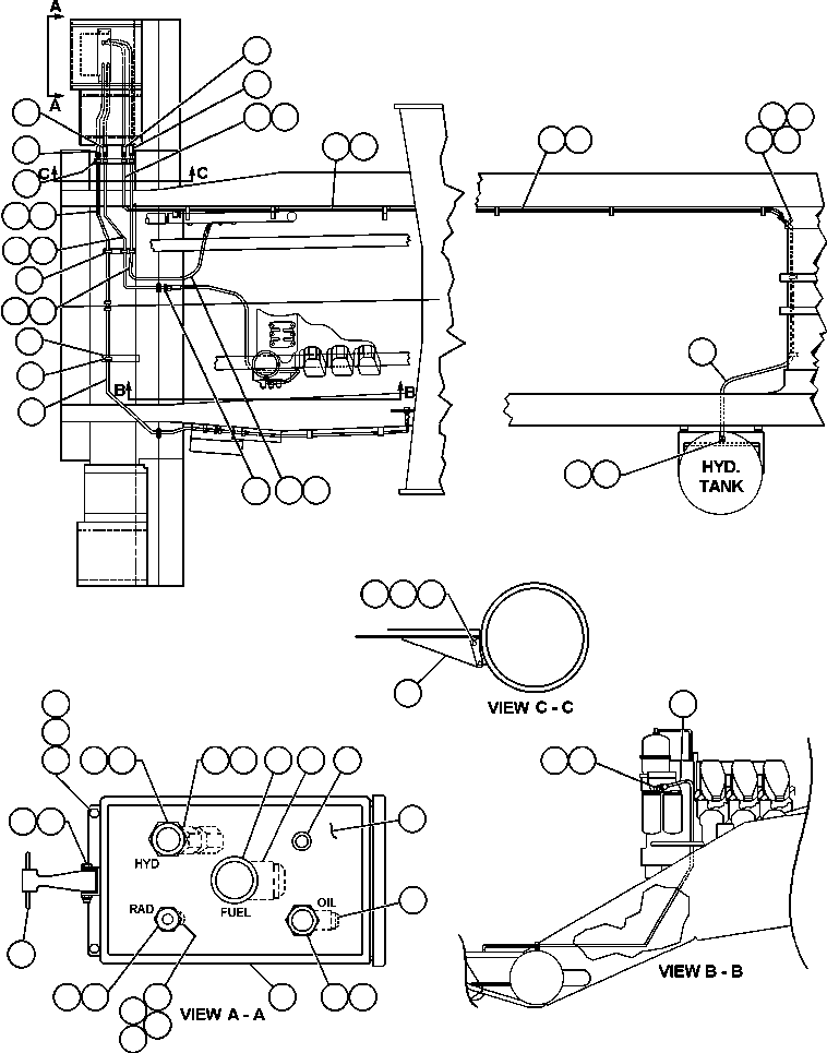 Komatsu parts book diagram for AFE47-V 730E S/N 32795 & 32797   ISCOR GROOTEGELUK: SERVICE CENTER - RIGHT SIDE (EG5460)