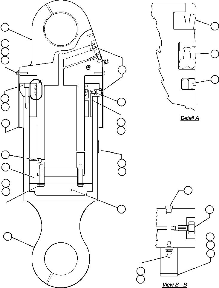 Dump Trucks Komatsu / AFE47-W  730E S/N 32806-32807 & 32817-32819 & 32821 & 32823 & 32834    ISCOR(AFE47-W) / REAR SUSPENSION ASSEMBLY (EF5421)(086 : 55266)