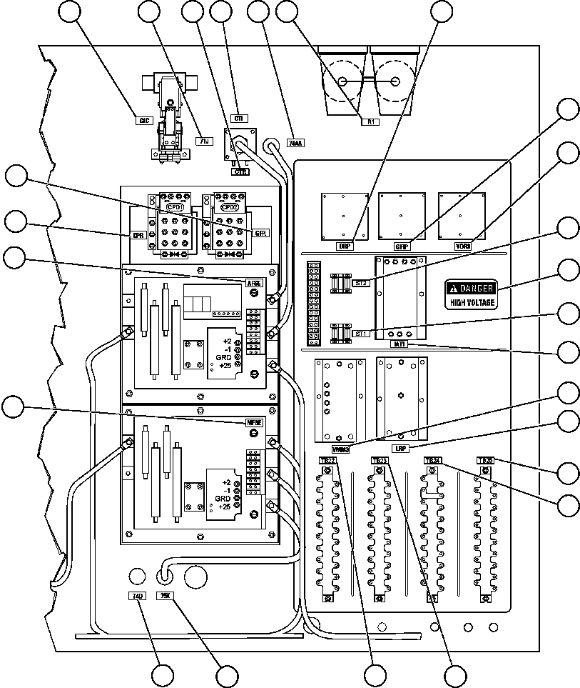 Dump Trucks Komatsu / AFE47-W  730E S/N 32806-32807 & 32817-32819 & 32821 & 32823 & 32834    ISCOR(AFE47-W) / CONTROL CABINET ASSEMBLY - 10(412 : 55208)