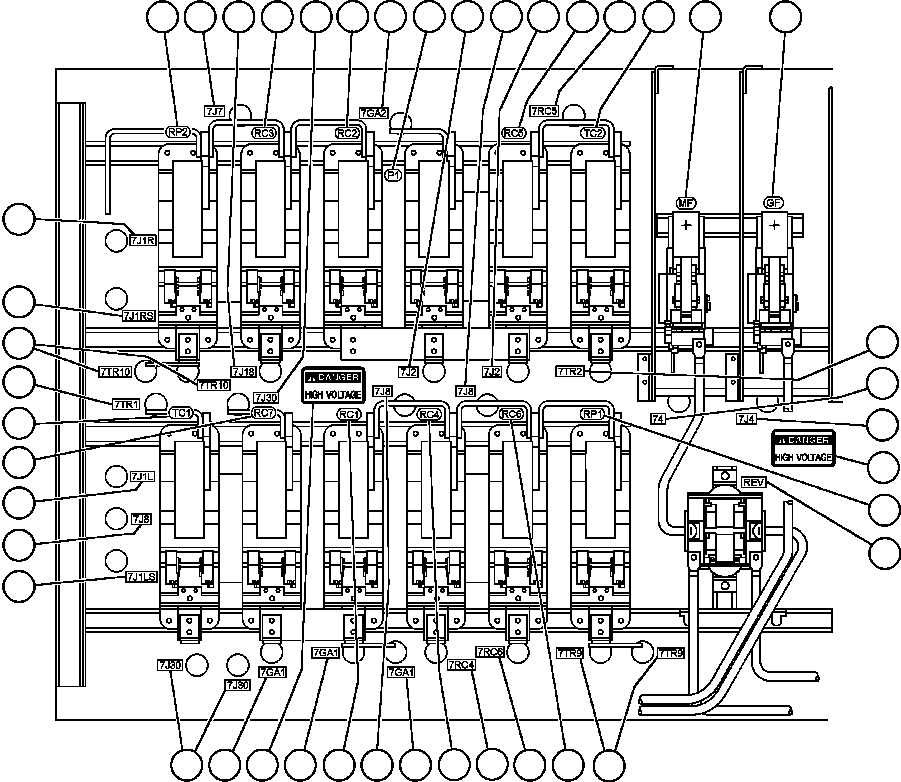 Dump Trucks Komatsu / AFE47-W  730E S/N 32806-32807 & 32817-32819 & 32821 & 32823 & 32834    ISCOR(AFE47-W) / CONTROL CABINET ASSEMBLY - FRONT - 5(414 : 55209)