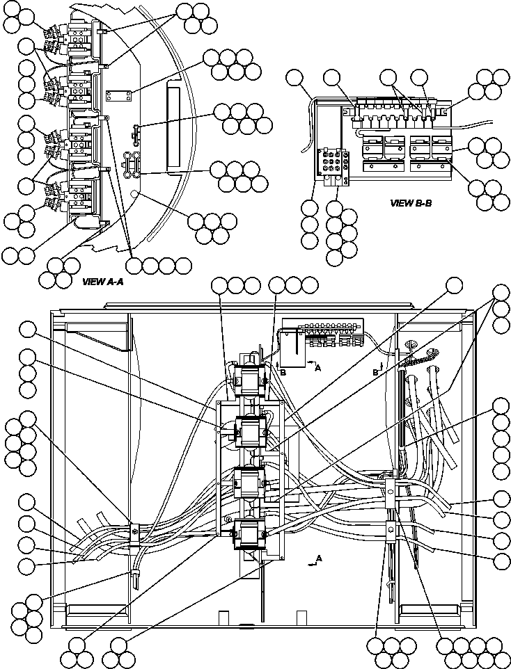 Dump Trucks Komatsu / AFE47-W  730E S/N 32806-32807 & 32817-32819 & 32821 & 32823 & 32834    ISCOR(AFE47-W) / DIESEL/TROLLEY SWITCH WIRING(416 : 55258)