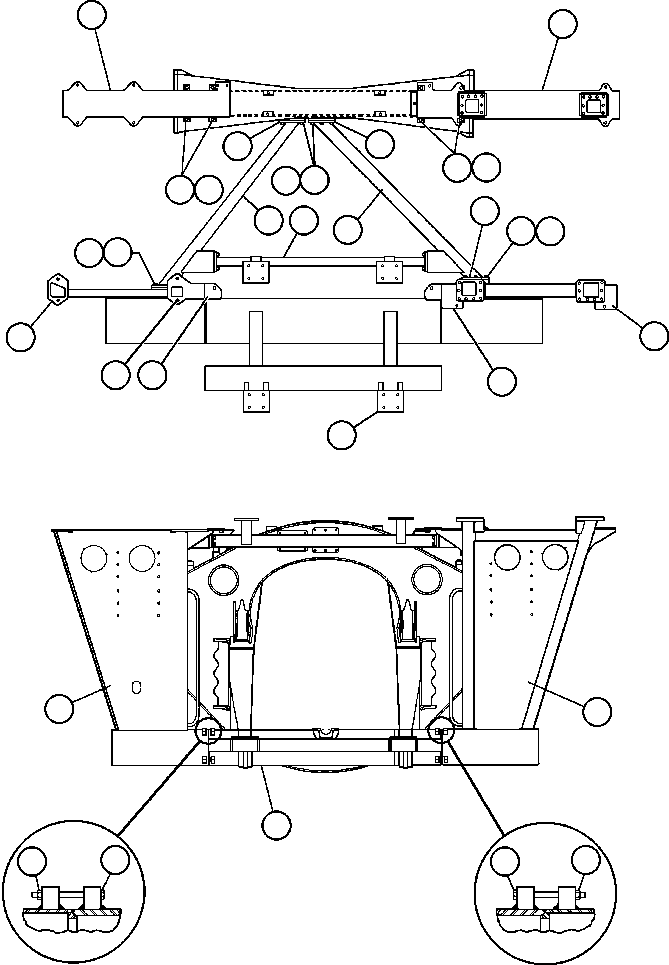 Dump Trucks Komatsu / AFE47-X 730E S/N 32820 & 32835-32836  FOSCOR(AFE47-X) / FRAME & UPRIGHTS(008 : 55277)