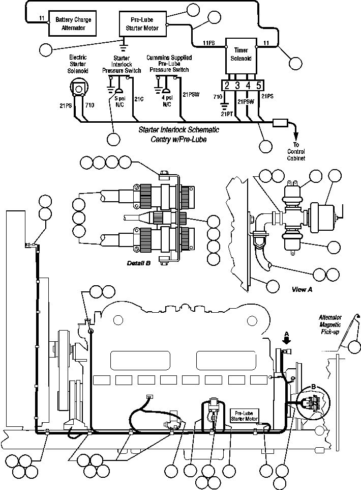 Dump Trucks Komatsu / AFE47-X 730E S/N 32820 & 32835-32836  FOSCOR(AFE47-X) / ENGINE WIRING - 3(268 : 55156)