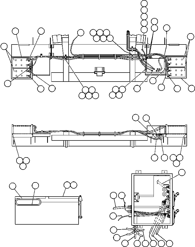 Dump Trucks Komatsu / AFE47-X 730E S/N 32820 & 32835-32836  FOSCOR(AFE47-X) / BATTERY WIRING - 6(284 : 55269)