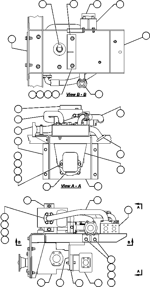 Dump Trucks Komatsu / AFE47-X 730E S/N 32820 & 32835-32836  FOSCOR(AFE47-X) / HOIST PUMP MODULE - 1 (EF7580)(304 : 55003)