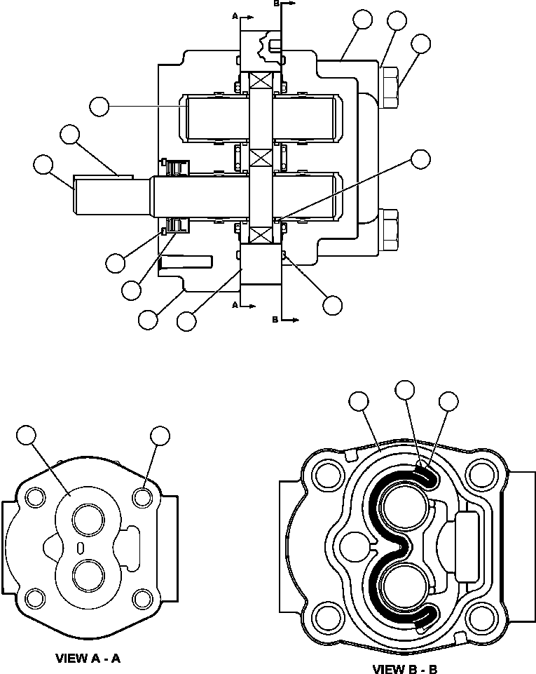 Dump Trucks Komatsu / AFE47-X 730E S/N 32820 & 32835-32836  FOSCOR(AFE47-X) / HYDRAULIC MOTOR ASSEMBLY (PC0245)(334 : 30778)