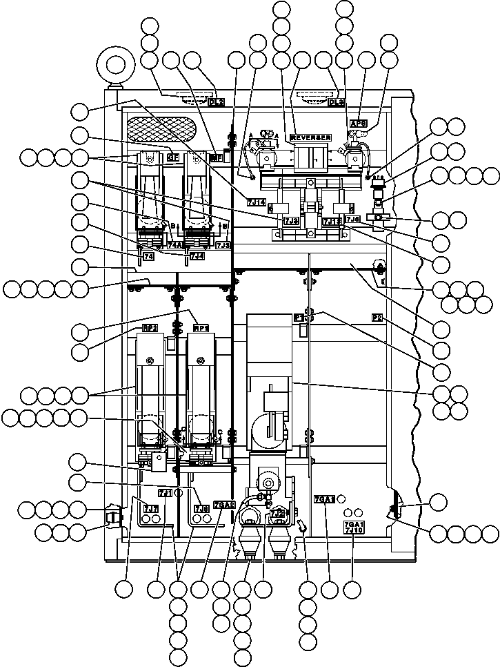 Dump Trucks Komatsu / AFE47-X 730E S/N 32820 & 32835-32836  FOSCOR(AFE47-X) / CONTROL CABINET ASSEMBLY - 2(374 : 35424)