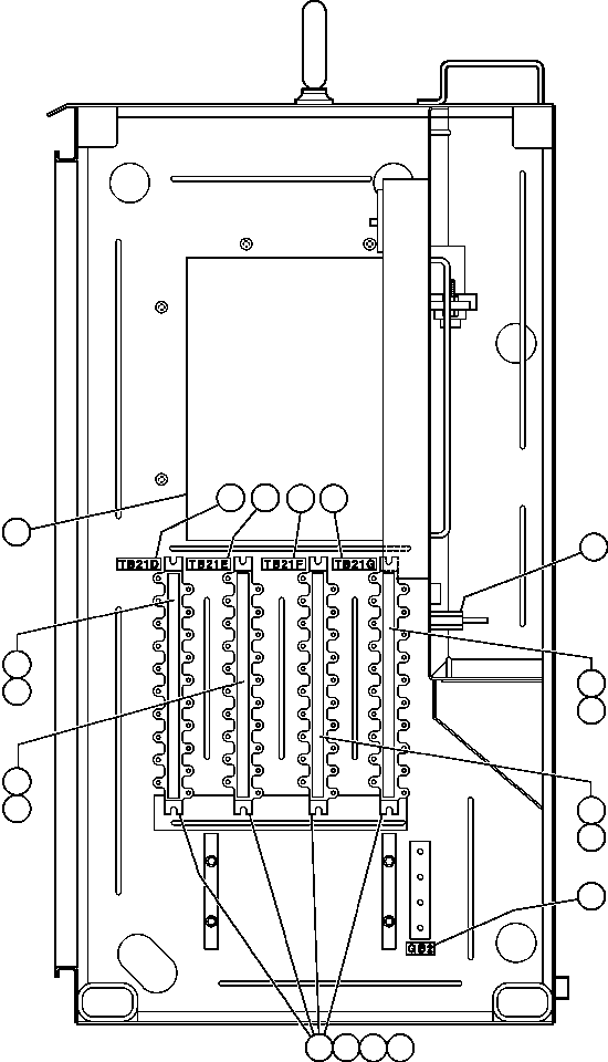 Dump Trucks Komatsu / AFE47-X 730E S/N 32820 & 32835-32836  FOSCOR(AFE47-X) / CONTROL CABINET ASSEMBLY - 8(394 : 35429)