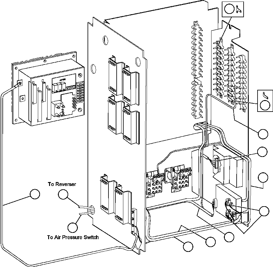 Dump Trucks Komatsu / AFE47-X 730E S/N 32820 & 32835-32836  FOSCOR(AFE47-X) / CONTROL CABINET WIRING - 3(406 : 30732)
