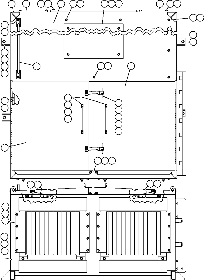 Dump Trucks Komatsu / AFE47-X 730E S/N 32820 & 32835-32836  FOSCOR(AFE47-X) / BLOWN GRID - 3 STEP, 18 ELEMENT(484 : 55139)
