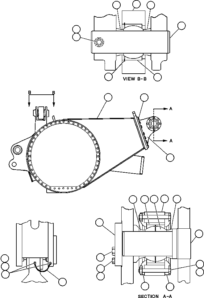 Dump Trucks Komatsu / AFE47-Y 730E S/N 32822   JWANENG(AFE47-Y) / DRIVE AXLE & MOUNTING(076 : 55017)
