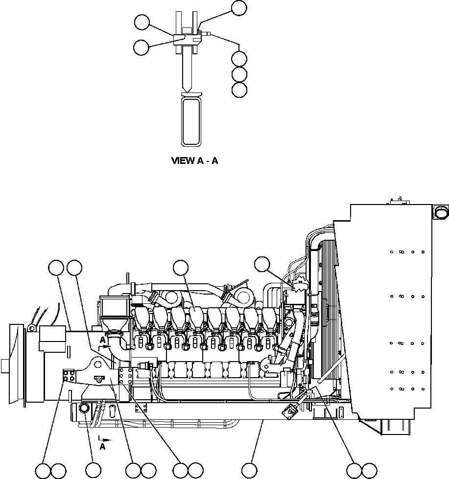 Komatsu parts book diagram for AFE48-AC  930E S/N A30076-A30078 & A30080 SYNCRUDE: ENGINE & COMPONENTS INSTALLATION