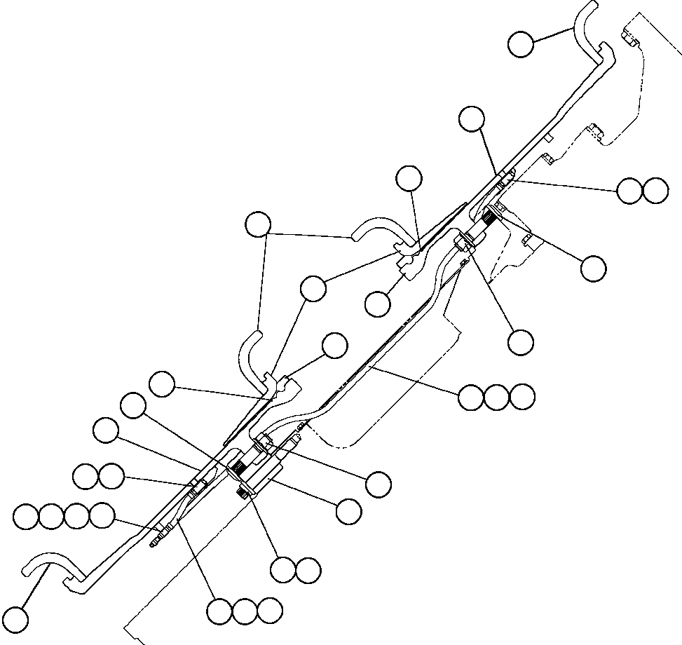 Komatsu parts book diagram for AFE48-AC  930E S/N A30076-A30078 & A30080 SYNCRUDE: REAR WHEELS & MOUNTING