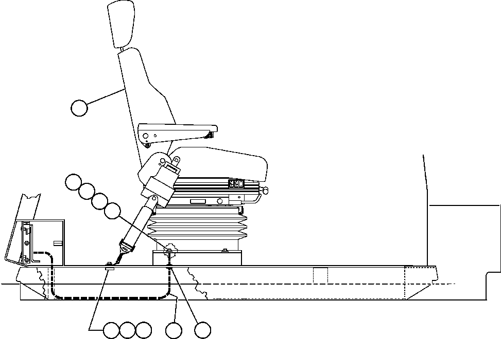 Komatsu parts book diagram for AFE48-AC  930E S/N A30076-A30078 & A30080 SYNCRUDE: OPERATOR'S SEAT