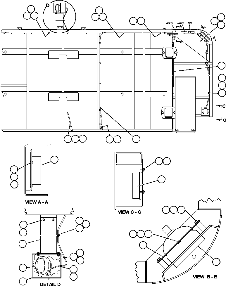 Komatsu parts book diagram for AFE48-AC  930E S/N A30076-A30078 & A30080 SYNCRUDE: RIGHT DECK ELECTRICAL GROUP