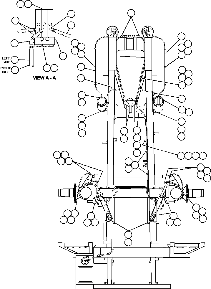 Komatsu parts book diagram for AFE48-AC  930E S/N A30076-A30078 & A30080 SYNCRUDE: AUTOMATIC LUBE SYSTEM