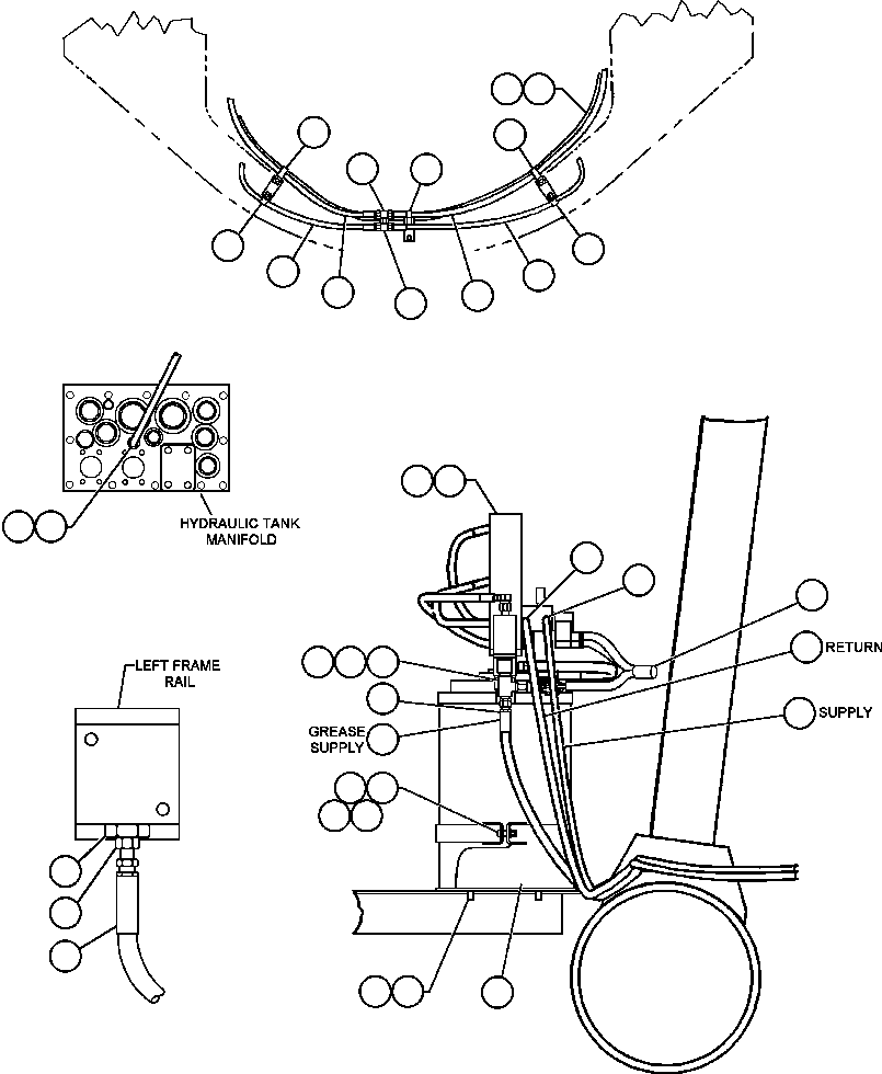 Komatsu parts book diagram for AFE48-AC  930E S/N A30076-A30078 & A30080 SYNCRUDE: AUTOMATIC LUBE SYSTEM - 1