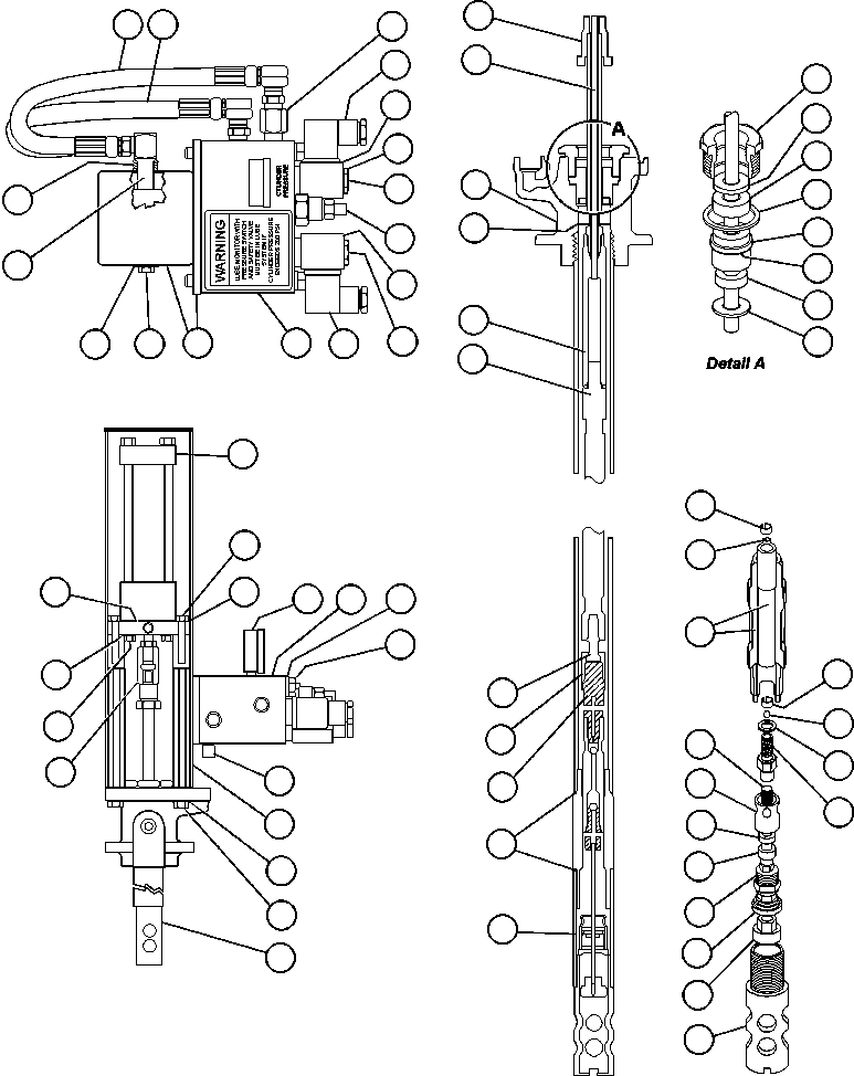 Komatsu parts book diagram for AFE48-AC  930E S/N A30076-A30078 & A30080 SYNCRUDE: LUBE PUMP ASSEMBLY (LA0596)